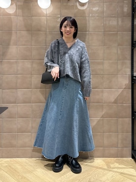 「A part by（アパートバイ）のアイテム（スニーカー）」を使った、あやなさん（レディース・165cm）の冬コーディネート