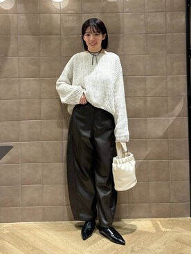 「e/rm（イーアールエム）のアイテム」を使った、あやなさん（レディース・165cm）の秋コーディネート