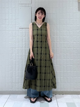 「muleboy（ミュールボーイ）のアイテム」を使った、あやなさん（レディース・165cm）の夏コーディネート