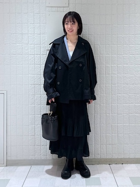 「アイテム（トレンチコート）」を使った、あやなさん（レディース・165cm・20代）の秋コーディネート