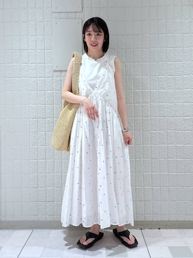「muleboy（ミュールボーイ）のアイテム」を使った、あやなさん（レディース・165cm）の夏コーディネート