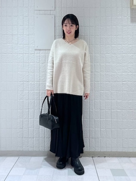 「A part by（アパートバイ）のアイテム（スニーカー）」を使った、あやなさん（レディース・165cm）の冬コーディネート