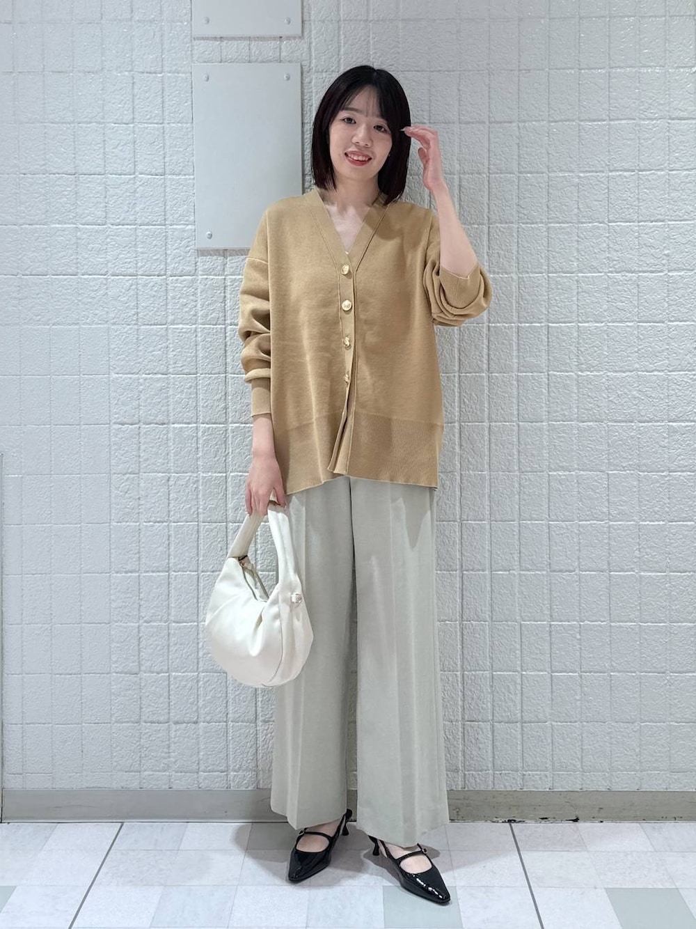 あやなさんの「ワンショルカナグツキバッグ（A part by）」を使ったコーディネートの1枚目の写真