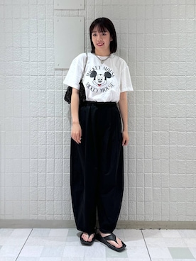 「muleboy（ミュールボーイ）のアイテム」を使った、あやなさん（レディース・165cm）の夏コーディネート