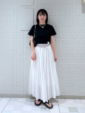 「muleboy（ミュールボーイ）のアイテム」を使った、あやなさん（レディース・165cm）の夏コーディネート