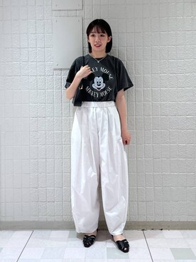 「A part by（アパートバイ）の【2WAY】フトベルトショルダーバッグ（ショルダーバッグ）」を使った、あやなさん（レディース・165cm）の夏コーディネート
