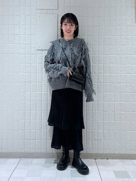 「A part by（アパートバイ）のアイテム（スニーカー）」を使った、あやなさん（レディース・165cm）の冬コーディネート