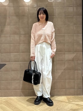 「A part by（アパートバイ）のアイテム（スニーカー）」を使った、あやなさん（レディース・165cm）の冬コーディネート