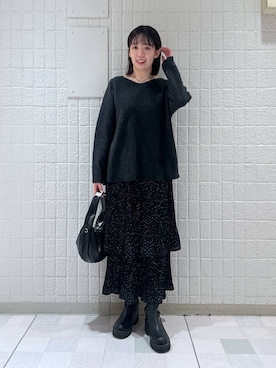 「A part by（アパートバイ）のアイテム（スニーカー）」を使った、あやなさん（レディース・165cm）の冬コーディネート