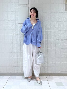 「A part by（アパートバイ）のアイテム（キャミソール）」を使った、あやなさん（レディース・165cm）の春コーディネート