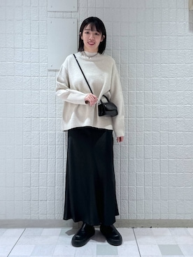 「A part by（アパートバイ）のアイテム（スニーカー）」を使った、あやなさん（レディース・165cm）の冬コーディネート