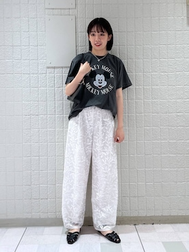 「A part by（アパートバイ）の【2WAY】フトベルトショルダーバッグ（ショルダーバッグ）」を使った、あやなさん（レディース・165cm）の夏コーディネート