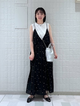 ドットシシュウキャミワンピース ドットシシュウキャミワンピース（ワンピース）｜A part by