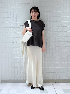 「e/rm（イーアールエム）のアイテム」を使った、あやなさん（レディース・165cm）の夏コーディネート