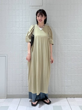 「muleboy（ミュールボーイ）のアイテム」を使った、あやなさん（レディース・165cm）の夏コーディネート