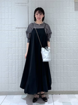 「e/rm（イーアールエム）のアイテム」を使った、あやなさん（レディース・165cm）の夏コーディネート