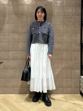 「A part by（アパートバイ）のアイテム（スニーカー）」を使った、あやなさん（レディース・165cm）の冬コーディネート