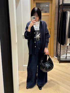 「A part by（アパートバイ）のアイテム（ベルト）」を使った、あやなさん（レディース・165cm）の冬コーディネート