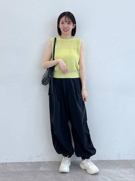 「e/rm（イーアールエム）のアイテム」を使った、あやなさん（レディース・165cm）の夏コーディネート