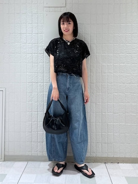 「muleboy（ミュールボーイ）のアイテム」を使った、あやなさん（レディース・165cm）の夏コーディネート