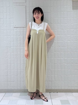 「e/rm（イーアールエム）のアイテム」を使った、あやなさん（レディース・165cm）の夏コーディネート