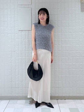 「A part by（アパートバイ）のアイテム（ベスト）」を使った、あやなさん（レディース・165cm）の秋コーディネート