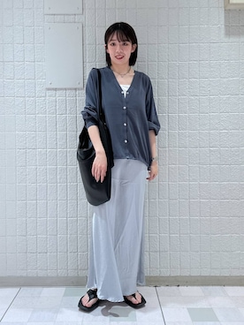 「muleboy（ミュールボーイ）のアイテム」を使った、あやなさん（レディース・165cm）の夏コーディネート