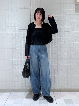 「e/rm（イーアールエム）のアイテム」を使った、あやなさん（レディース・165cm）の秋コーディネート