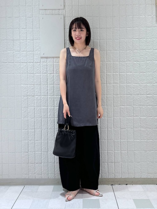 アンダーカバー　UNDAKOVRIST ベージュ ノースリーブ チュニック F セール】キュプラチュニック_ノースリーブ（キャミソール）｜A