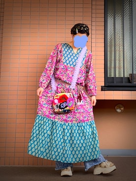 「アイテム（イヤリング）」を使った、mrs.nicolmicalsさん（レディース・154cm）の夏コーディネート