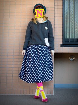 「アイテム（パンプス、ピンク系）」を使った、mrs.nicolmicalsさん（レディース・149cm）の秋コーディネート