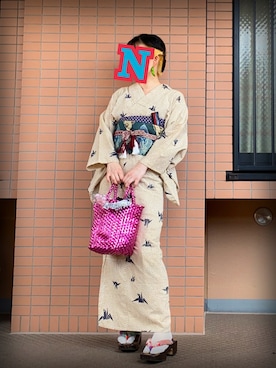 「アイテム（イヤリング）」を使った、mrs.nicolmicalsさん（レディース・154cm）の夏コーディネート