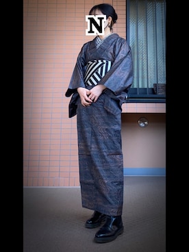 「kimonomachi（キモノマチ）のアイテム（和装小物）」を使った、mrs.nicolmicalsさん（レディース・152cm）の春コーディネート