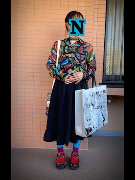 「axes femme（アクシーズファム）のアイテム（ファッション雑貨）」を使った、mrs.nicolmicalsさん（レディース・154cm）の秋コーディネート