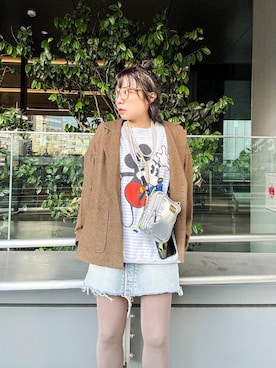 「アイテム（スカート）」を使った、バヤコさん（レディース・161cm・40代）の秋コーディネート