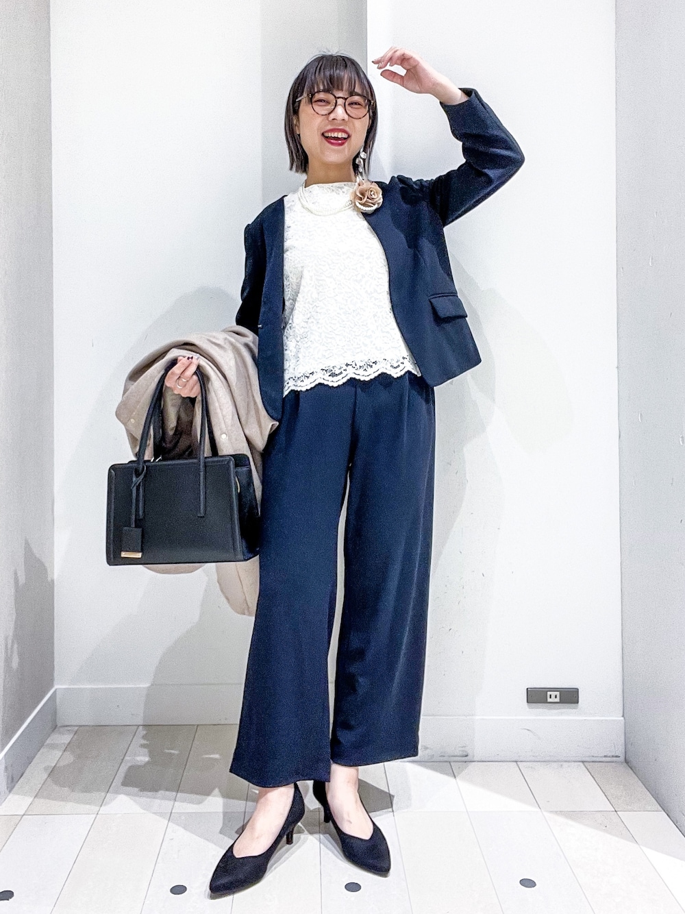 軽やかストレッチ2WAYコート/268804を使った人気ファッション