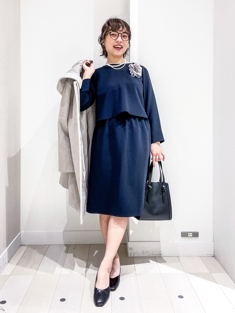 軽やかストレッチ2WAYコート/268804を使った人気ファッション