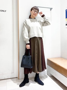 「アイテム（ワンピース/ドレス）」を使った、バヤコさん（レディース・161cm・30代）の秋コーディネート