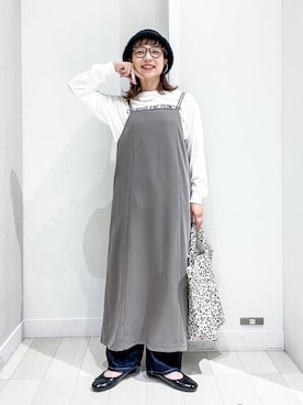「アイテム（ワンピース/ドレス）」を使った、バヤコさん（レディース・161cm・30代）の秋コーディネート