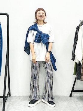 「アイテム（パンツ）」を使った、バヤコさん（レディース・161cm・40代）の秋コーディネート