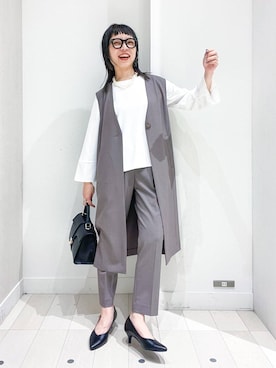 「アイテム（アクセサリー）」を使った、バヤコさん（レディース・161cm・30代）の冬コーディネート