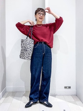 「GLOBAL WORK（グローバルワーク）のアイテム（トップス）」を使った、バヤコさん（レディース・161cm）の秋コーディネート