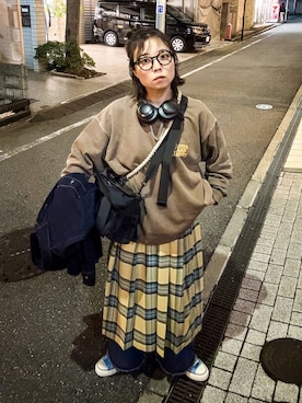 「niko and...（ニコアンド）のアイテム」を使った、バヤコさん（レディース・161cm）の秋コーディネート