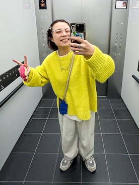 「アイテム（トップス）」を使った、バヤコさん（レディース・161cm・40代）の冬コーディネート