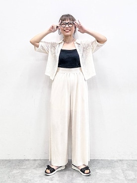 「GLOBAL WORK（グローバルワーク）のアイテム（シューズ）」を使った、バヤコさん（レディース・161cm）の春コーディネート