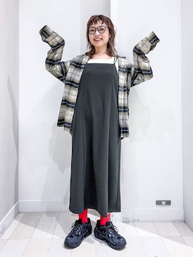 「アイテム（ワンピース/ドレス）」を使った、バヤコさん（レディース・161cm・30代）の秋コーディネート