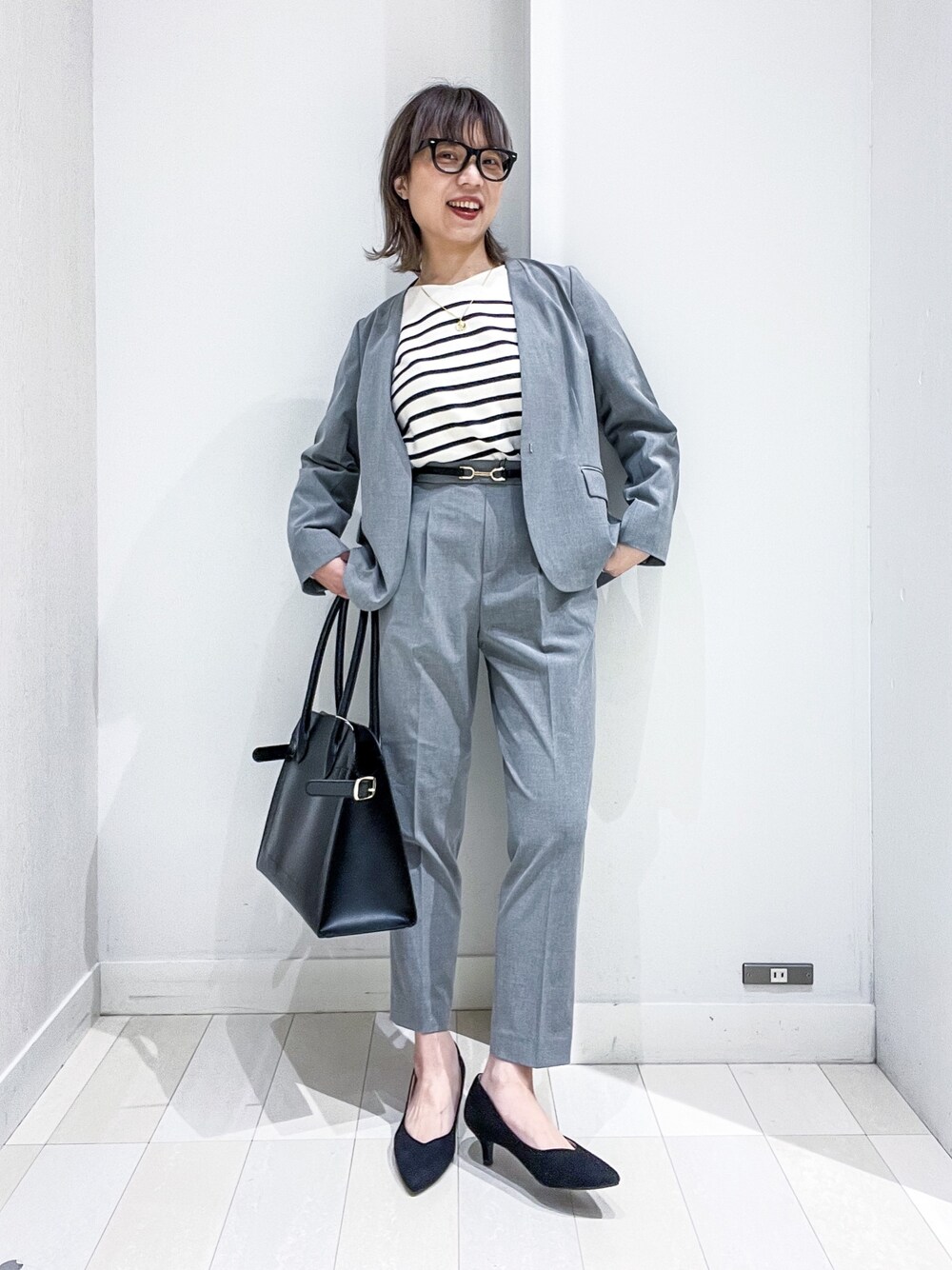 GLOBAL WORK（グローバルワーク）の「ウツクシルエットVジャケット