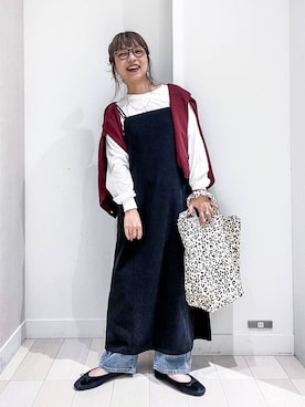 「アイテム（ワンピース/ドレス）」を使った、バヤコさん（レディース・161cm・30代）の秋コーディネート