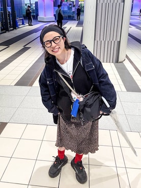 「アイテム（パーカー）」を使った、バヤコさん（レディース・161cm・40代）の秋コーディネート