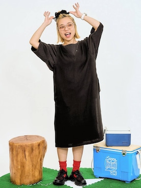 「LAKOLE（ラコレ）のアイテム」を使った、バヤコさん（レディース・161cm）の春コーディネート